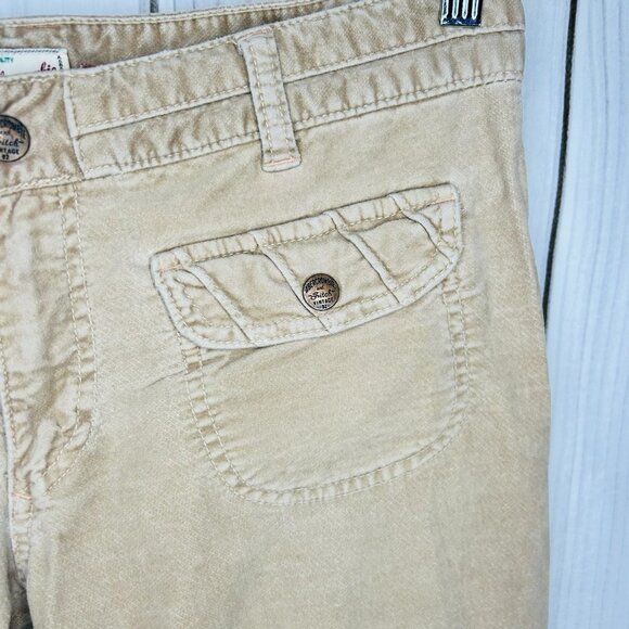Abercrombie and Fitch Vintage Khaki Jeans Pants Sz 8 (32x31) Flare Low Rise Y2K - Picture 6 of 11